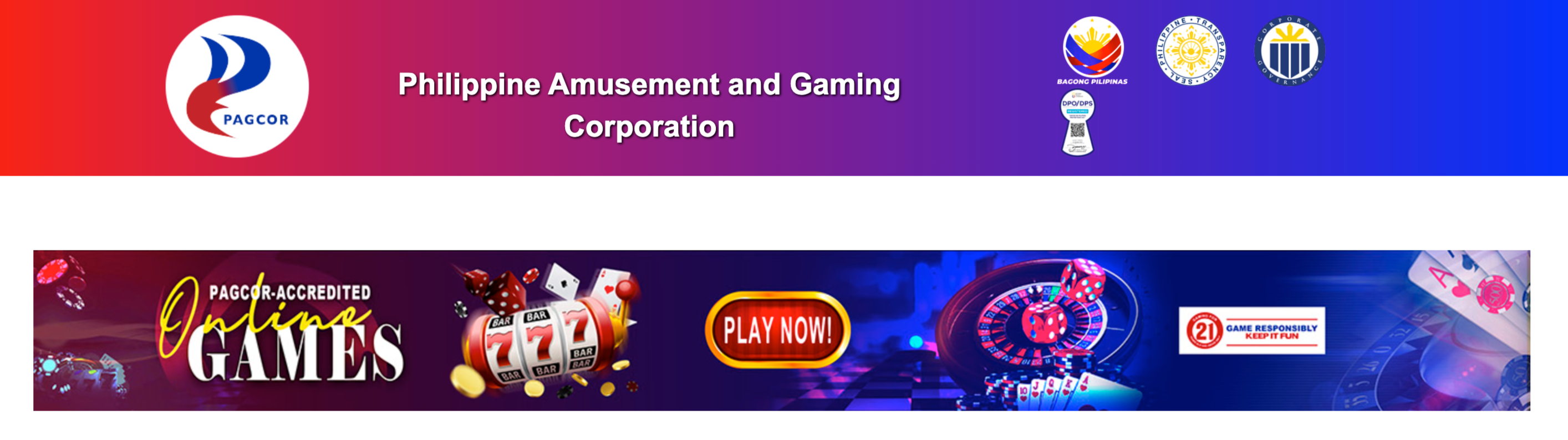 Sin88 đạt chứng nhận từ Pagcor pagcor